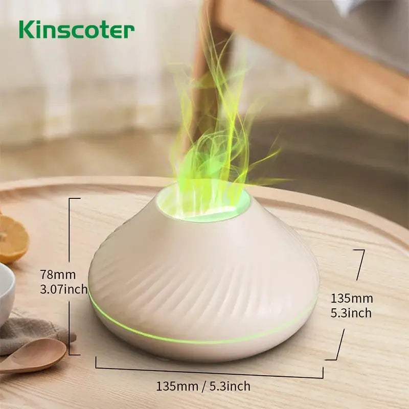 Kinscoter USB Essential Oil Diffuser With Flame Light — product view 11