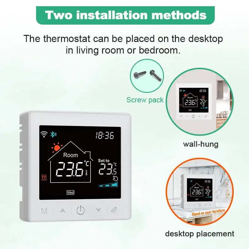 Tuya Smart Home Wireless Wifi Thermostat Gas Boiler 433Mhz Wifi Smart Thermostat Temperature Controller Alexa Google Home