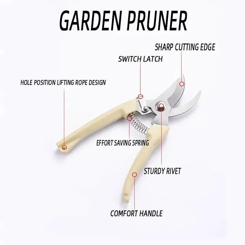 Stainless Steel Pruning Scissors For Flower Cutting