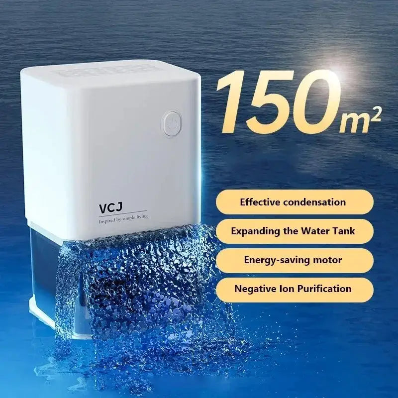 2025 New Silent Dehumidifier EU Plug Air Dryer Moisture Absorber Deodorizer for Home Office Bedroom Kitchen