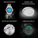 Cadisen Mens Automatic Silver Watch