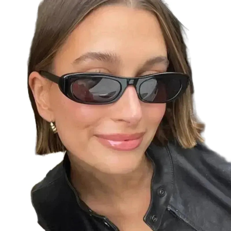 Trendy Womens Retro Oval Sunglasses Small Frame UV400