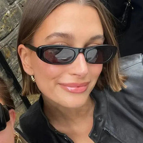 Trendy Womens Retro Oval Sunglasses Small Frame UV400