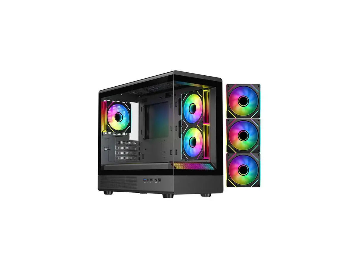 DIYPC Black Cases (Computer Cases - ATX Form) — product view 1