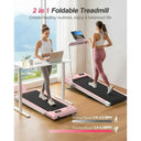 Portable Incline Treadmill 320Lb Capacity LED Display Remote