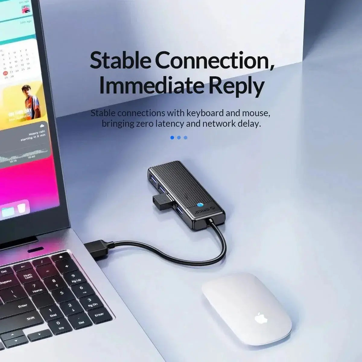 Orico Type C Hub USB High Speed 4 Port Data Splitter