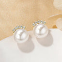 Pearl Stud Earrings Gold Filled