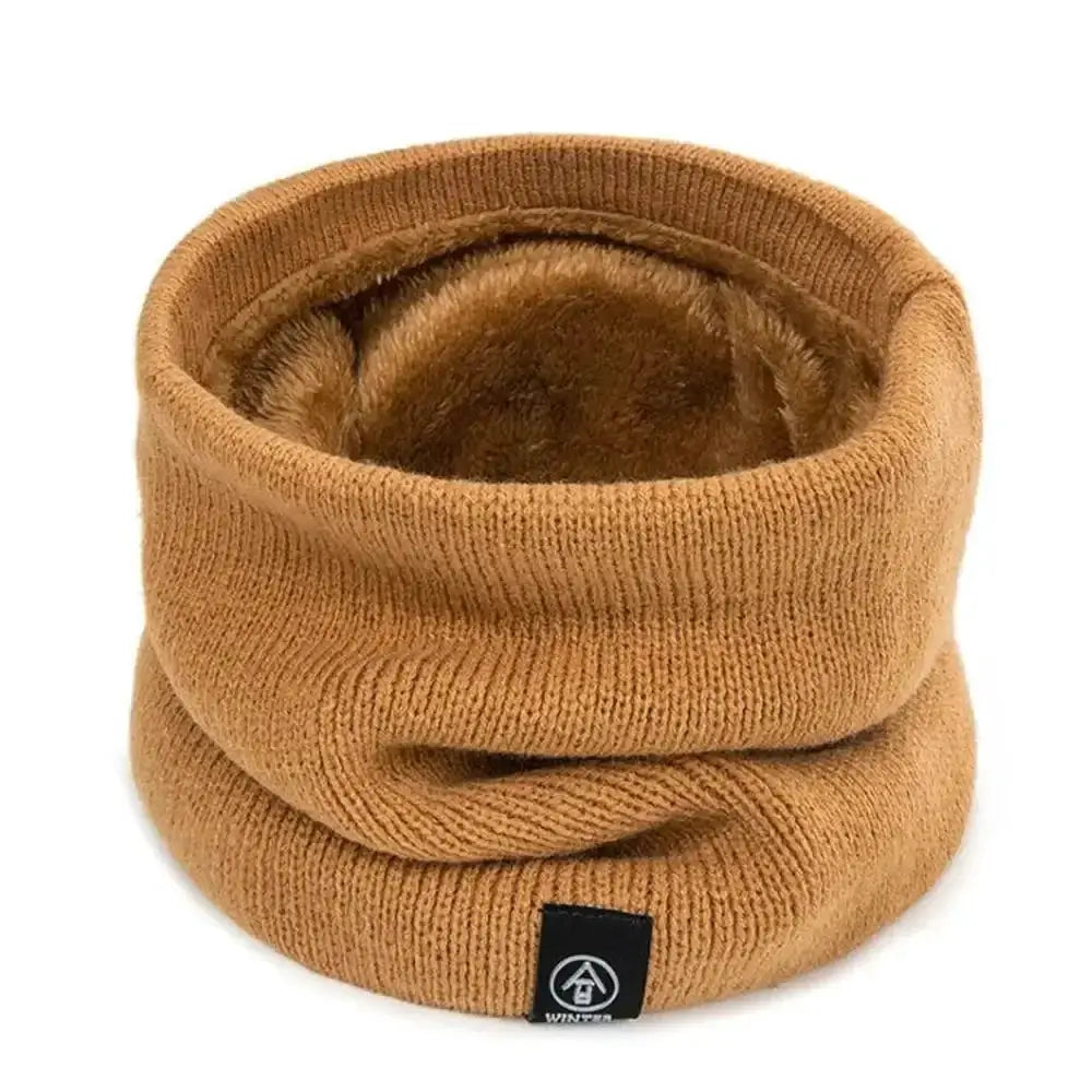Unisex Cashmere Plush Ring Scarf Warm Winter Accessory