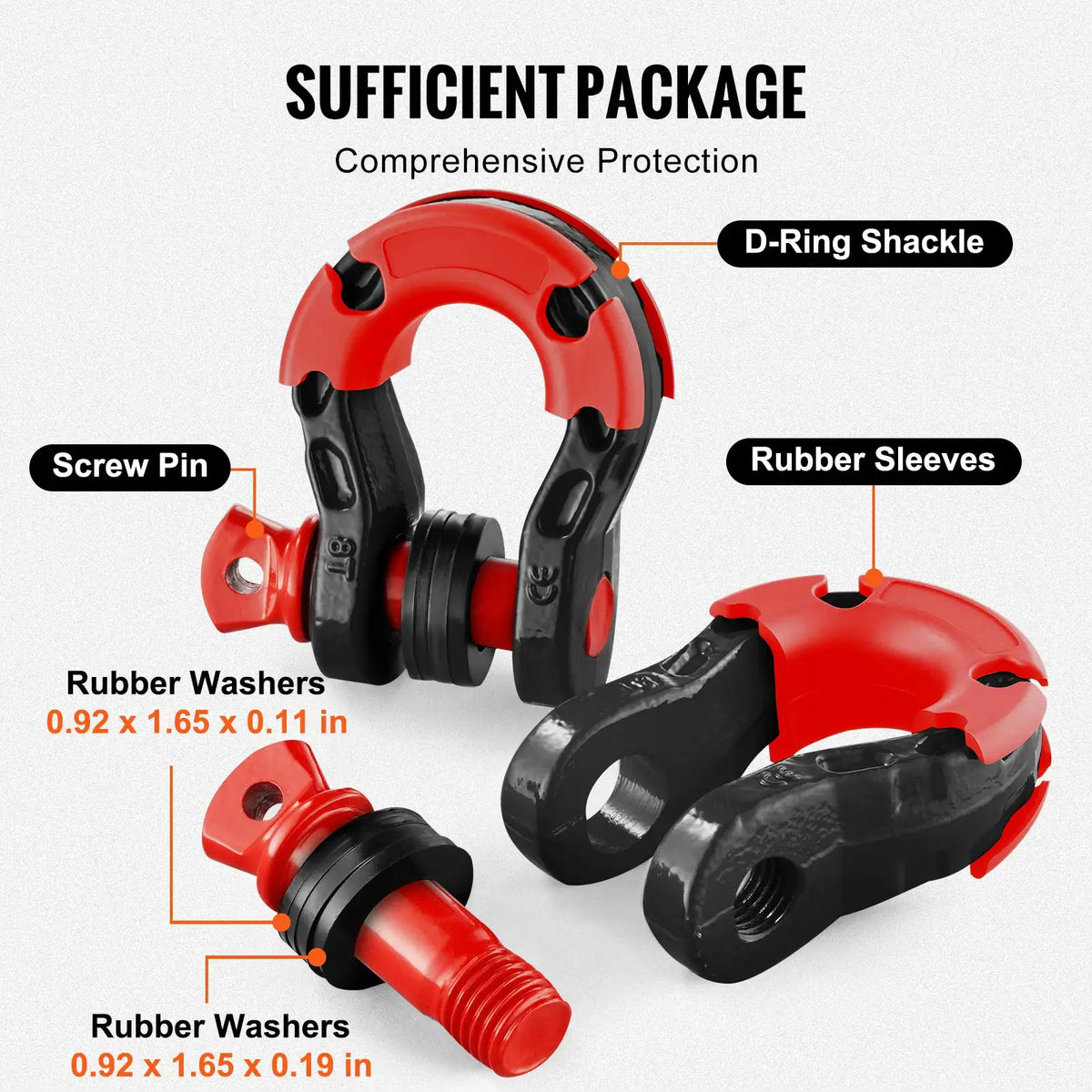 Off Road Recovery D Ring Shackles — product view 5