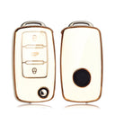 Car Key Case: Tpu Leather Full Cover For VW Models Accessory