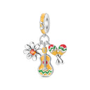 Sterling Silver Charm Summer Beach