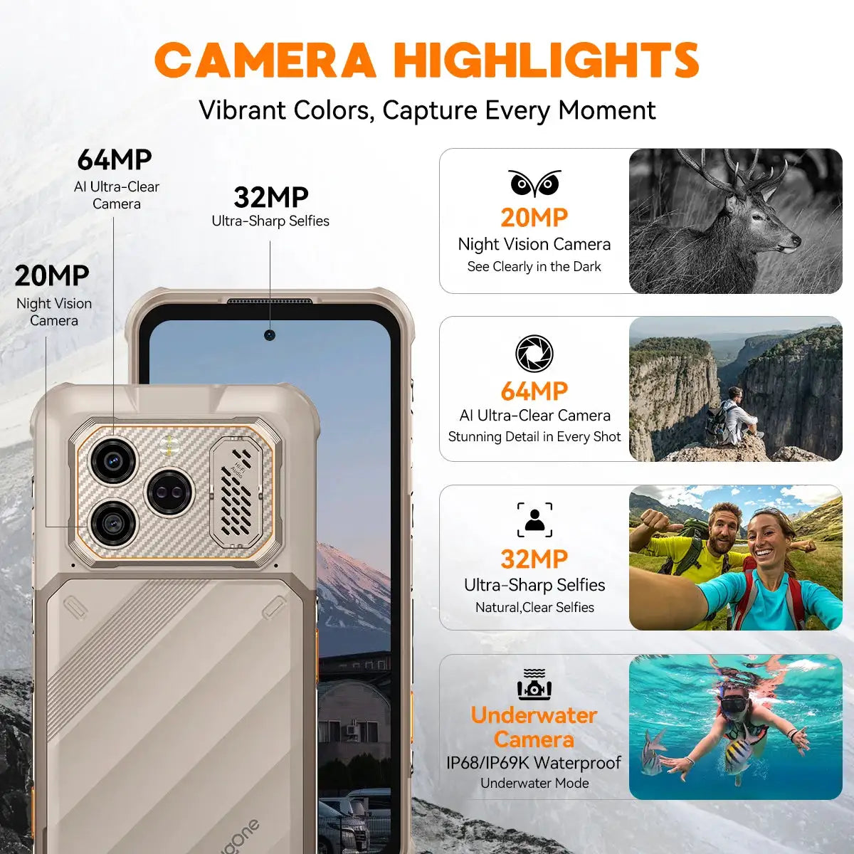RugOne Xever Rugged Android Phone — product view 2
