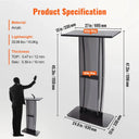 Clear Acrylic Lectern Shelf