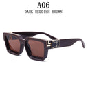 Unisex Luxury Retro Square Sunglasses with UV400 Protection