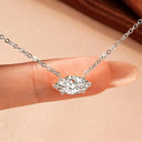 Gold Moissanite Solitaire Necklace