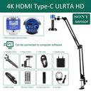 YIZHAN 48MP 4K Electronics Soldering Microscope FULL HD 1080P HDMI Camera USB Software 1-150x Lens Stand Shipping From Europe