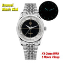 Watchdives WD1954 Men Watches Tiger Eye Stone Dial VH31 Sweep Quartz Watch Ar Sapphire Lumes BGW9 100M Waterproof Luxury Relojes