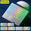 RGB Backlit Bluetooth Touchpad Keyboard for Pad 7 Colors