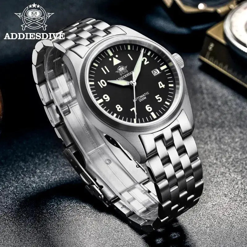 Addiesdive Mens Elegant Automatic Mechanical Watch Timepiece