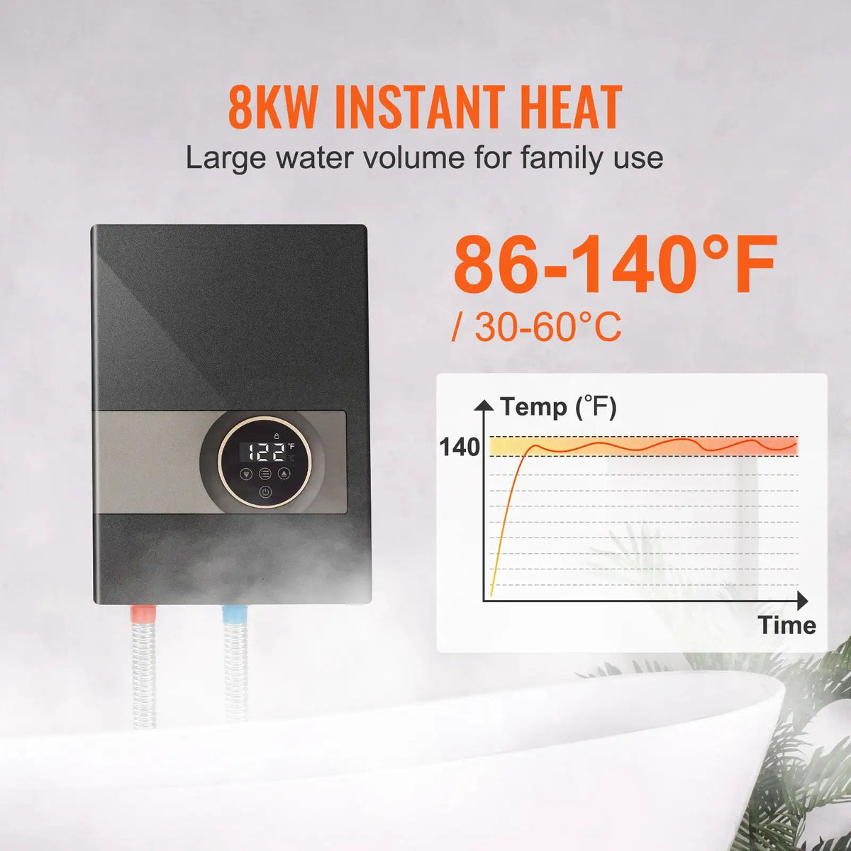 SucceBuy Instant Water Heater On Demand Electric Water Boiler — product view 2