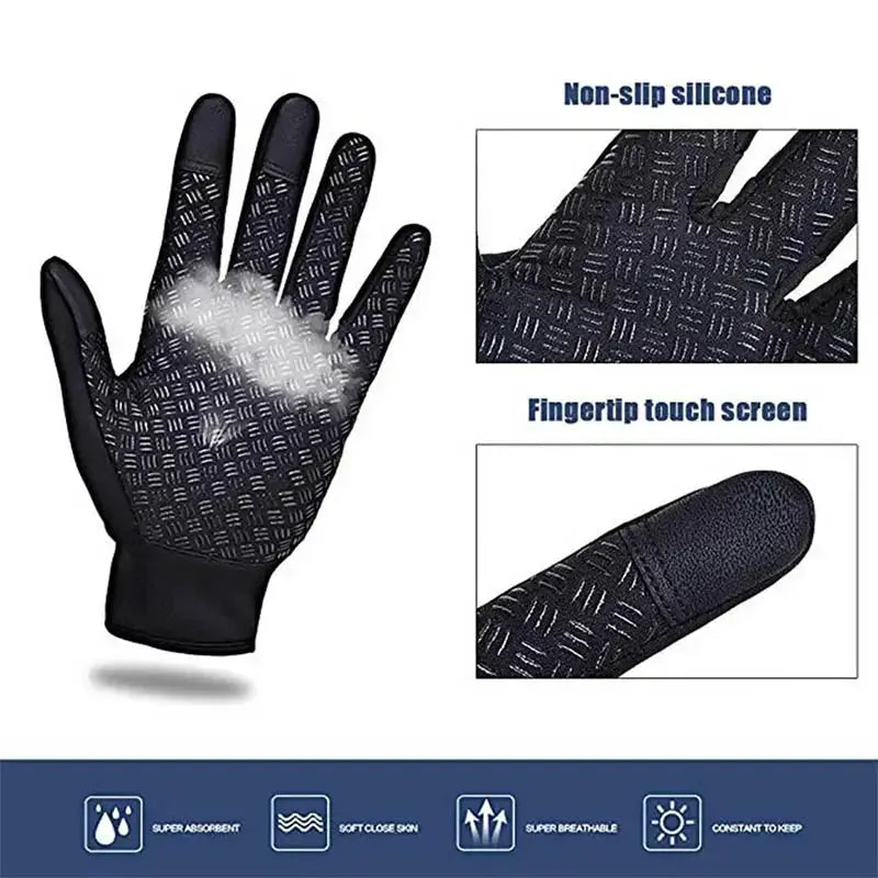 Winter Gloves For Men Waterproof Windproof Touchscreen
