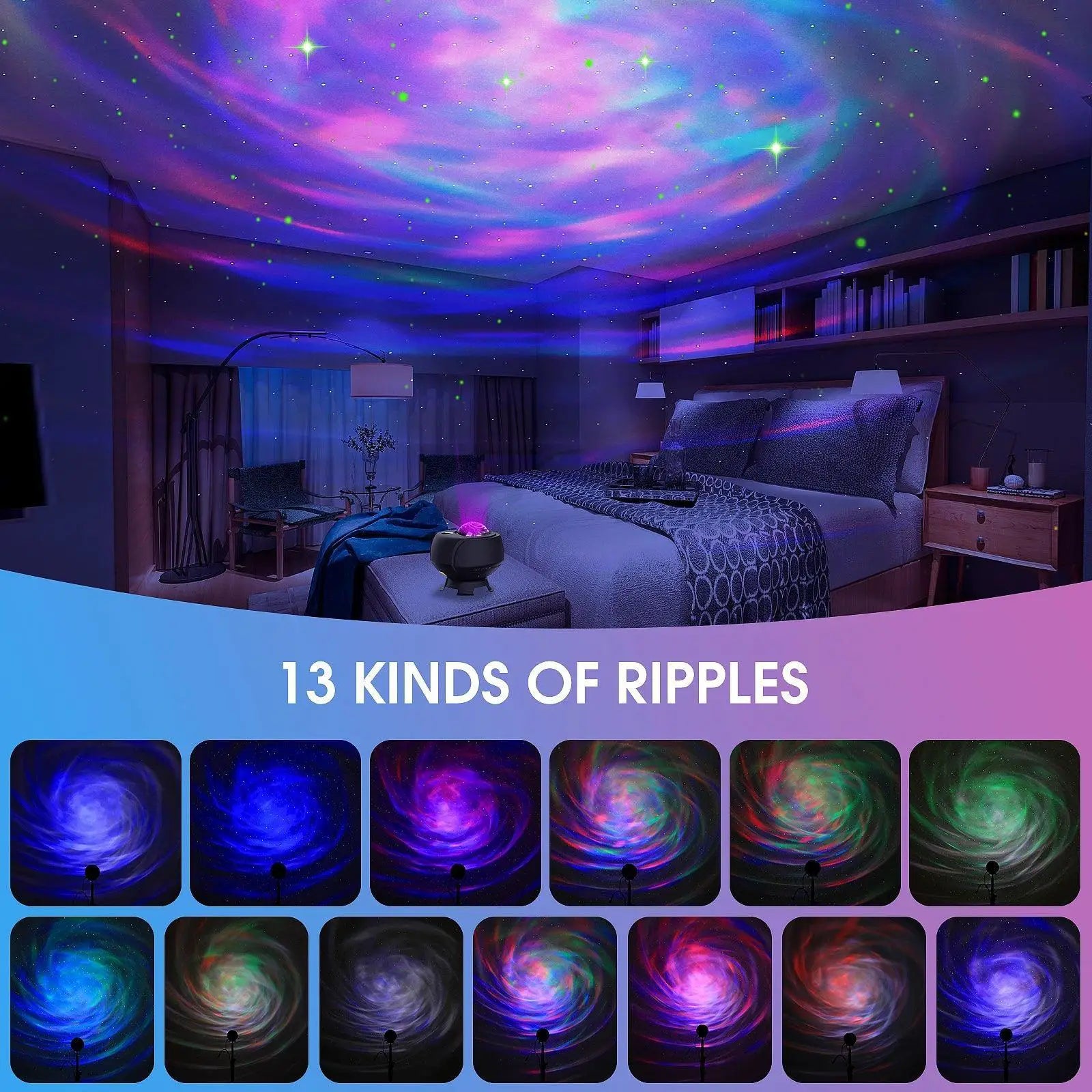 Galaxy Projector Bluetooth Speaker Relaxation Gifts