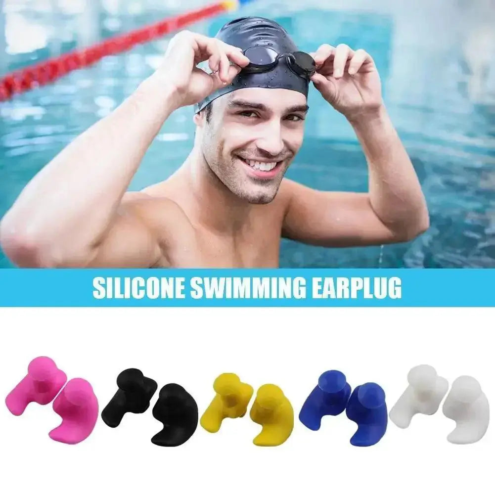 1 Pair Waterproof Soft Earplugs Silicone Portable Ear Plugs - OurLum.com