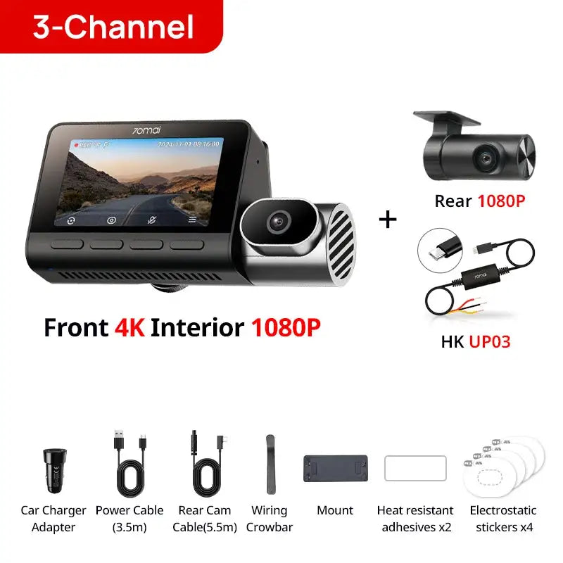 Dash Cam - Triple HDR Recording - T800 Front Interior United States UHS-I U3 512GB - Variant 3 product image