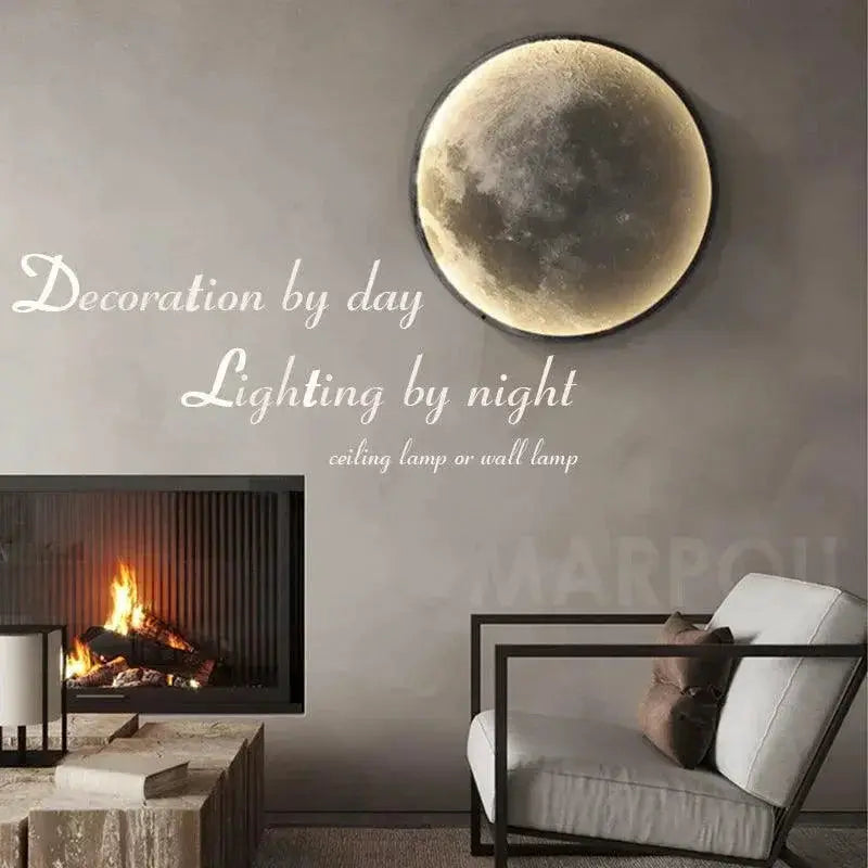 Dimmable LED Moonlight Ceiling Fixture For Modern Decor