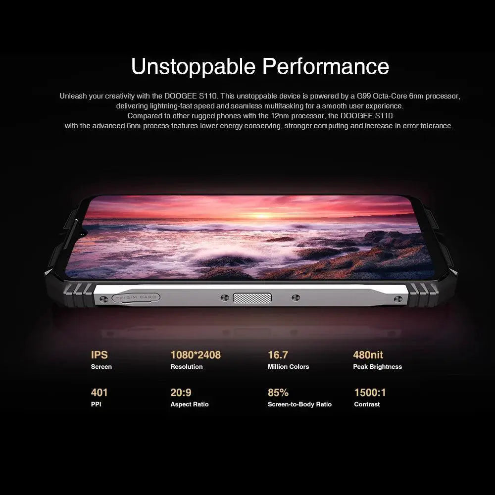 Doogee S110 Rugged Smartphone With 12GB RAM 256GB Storage