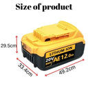 20V Max Lithium Battery Power Tools 12000mAh Capacity