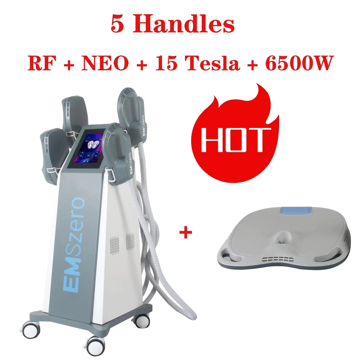 EMSzero Neo RF Electromagnetic Sculpting Machine 15 Tesla 6500W Body Slimming Fat Reduce Muscle Build Home Salon Beauty Equipmen