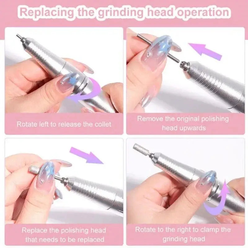 45000RPM Electric Nail Drill Machine Pro Nail Care Tool