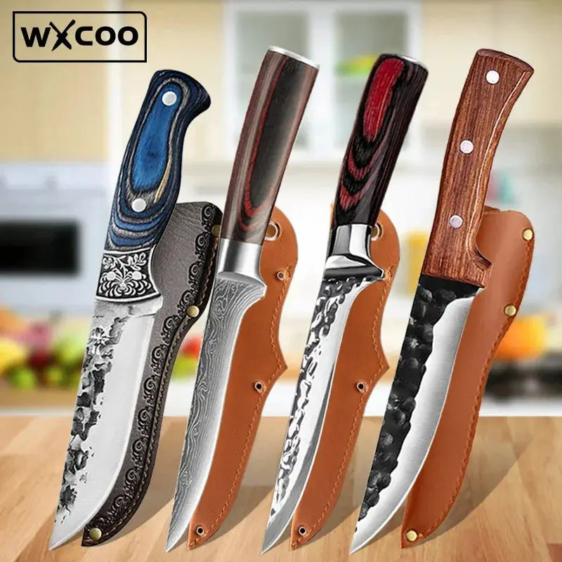 Japanese Forged Boning Knife Versatile Chef Tool For BBQ