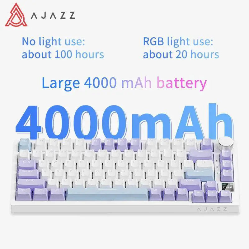 Ajazz Ak820 RGB Gaming Keyboard Versatile Connectivity