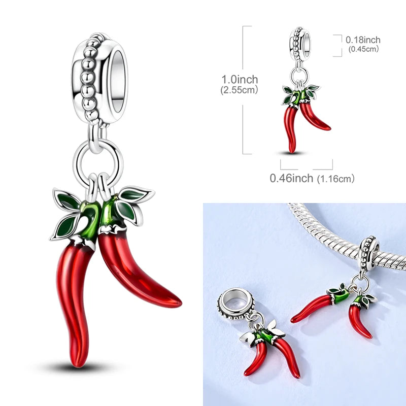 Sterling Silver Charm Beads Forever