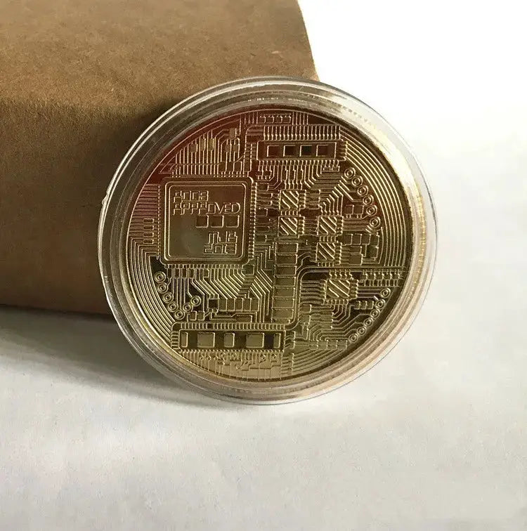Gold Plated Bitcoin Collectible Coin — product view 6