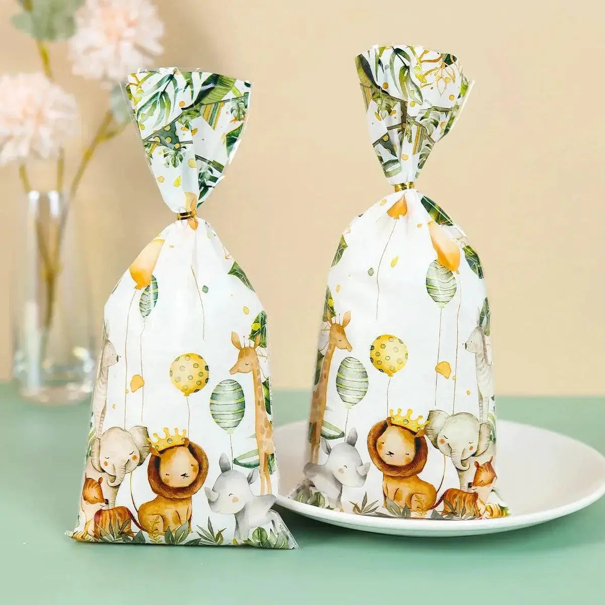 Wild Jungle Animals Candy and Gift Bags for Kids Parties