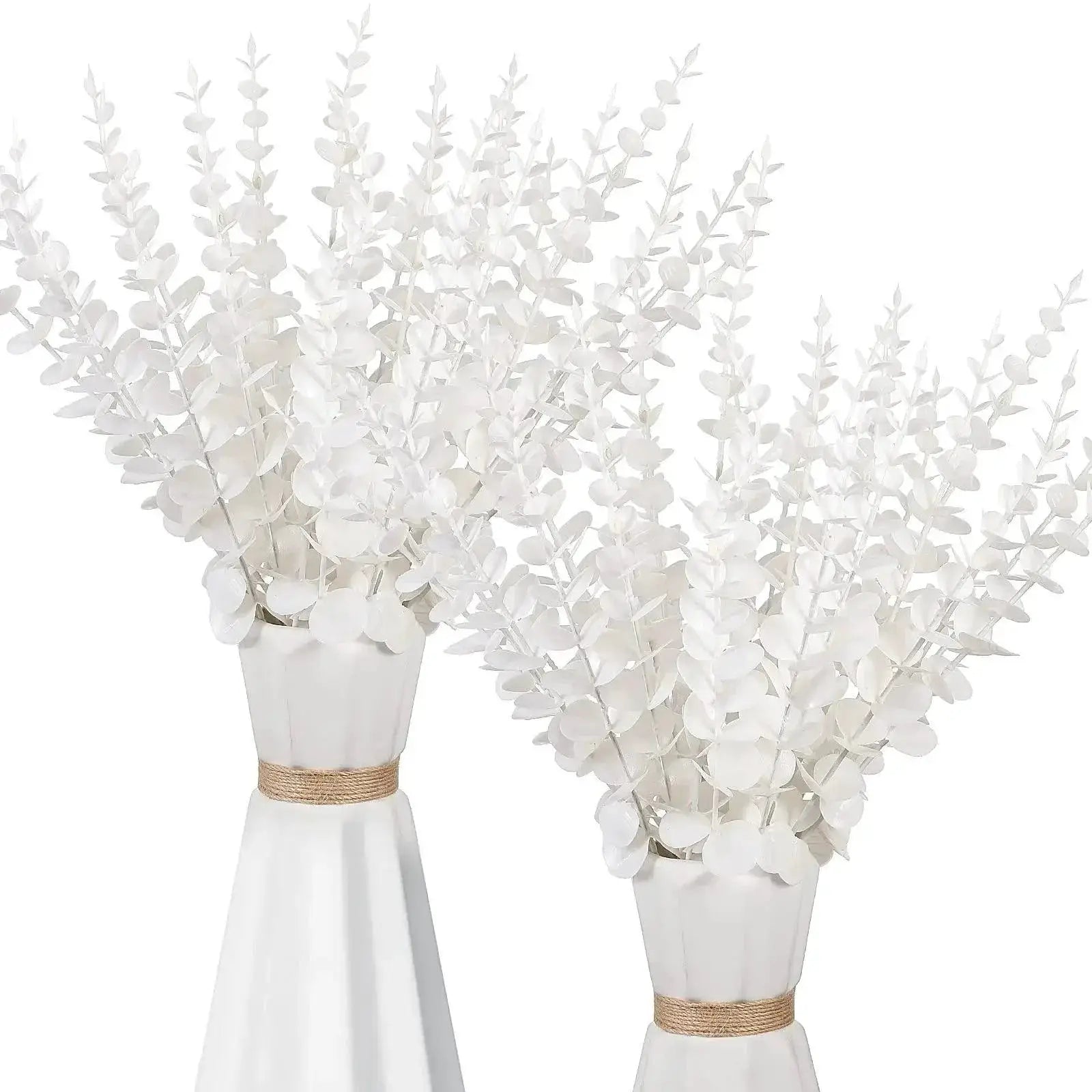 Stylish Gold Eucalyptus Leaves Artificial Plants 10 Pieces