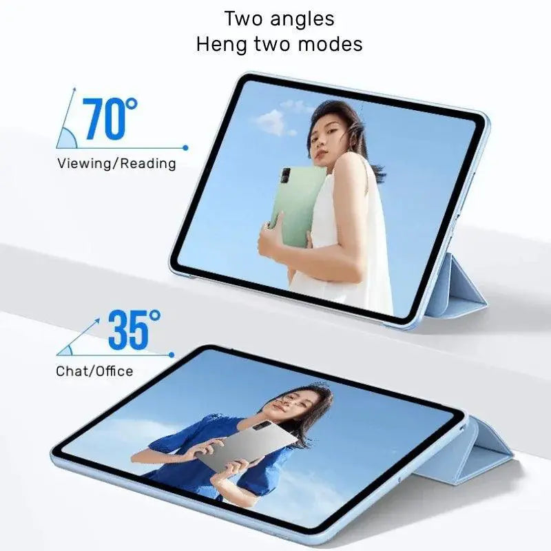 Xiaomi Pad 6 PU Leather Tri Fold Case With Stylus Pen Cover