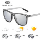 Men's Photochromic Polarized Sunglasses Classic Square Style