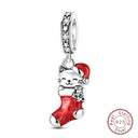 Sterling Silver Christmas Charm Santa