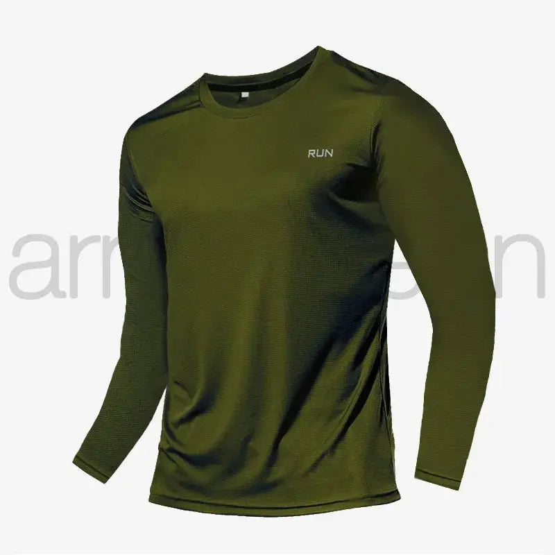 Moisture-Wicking Long Sleeve Tee for Gym — product view 16