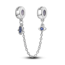 Silver Rainbow Flower Dragonfly Charm