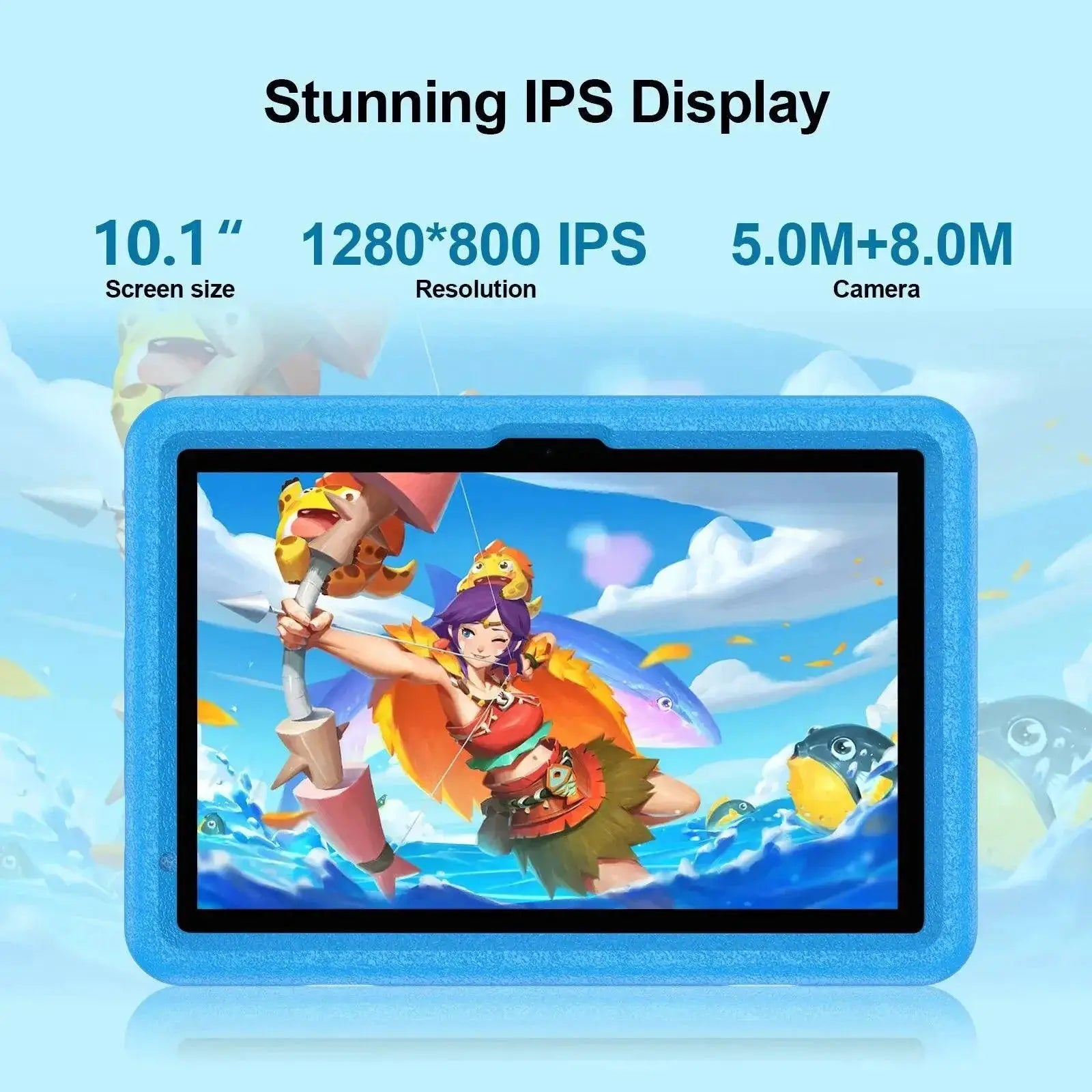 10.1 Inch Kids Tablet Android 13 Dual SIM 4G LTE Device