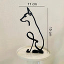 Durable Metal Dog Sculpture For Pets
