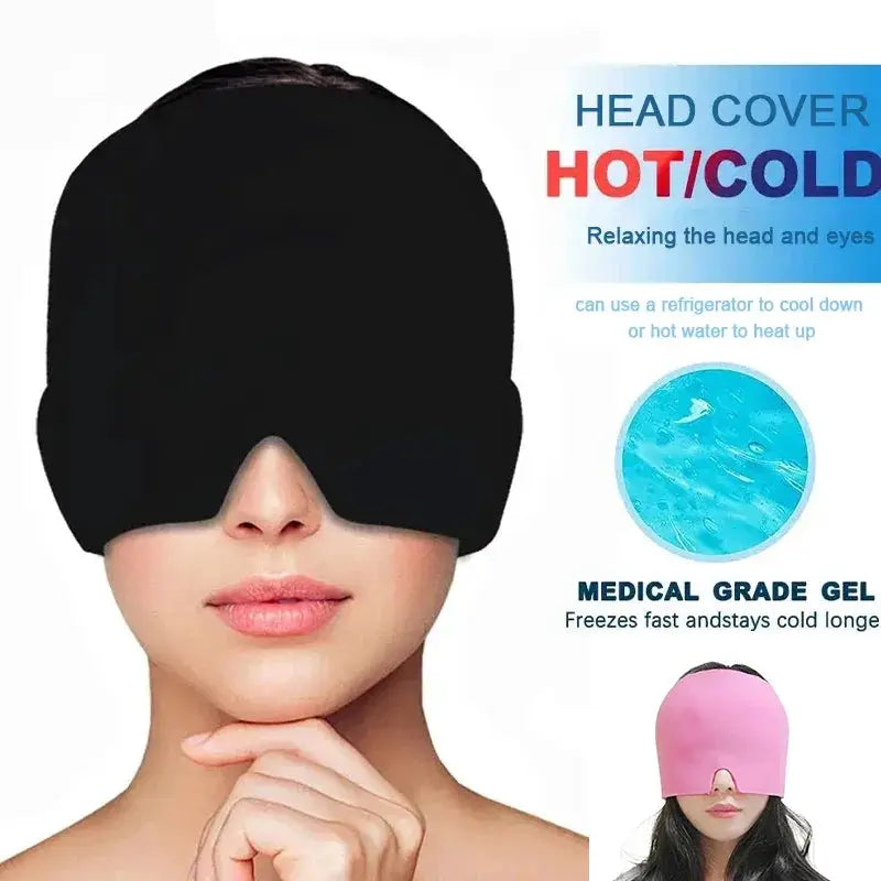 Migraine Relief Hat Gel Ice Cap Hot Cold Therapy Pack