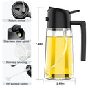 1-2PCS 2in1 Olive Oil Dispenser Bottle 500ml Cooking Tool