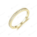 Moissanite Ring in Sterling Silver Kuololit