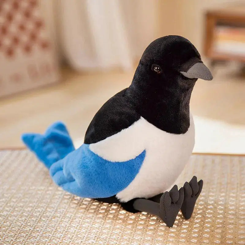 Simulation Pigeon Plush Toy Lifelike Magpie Carrier Doll